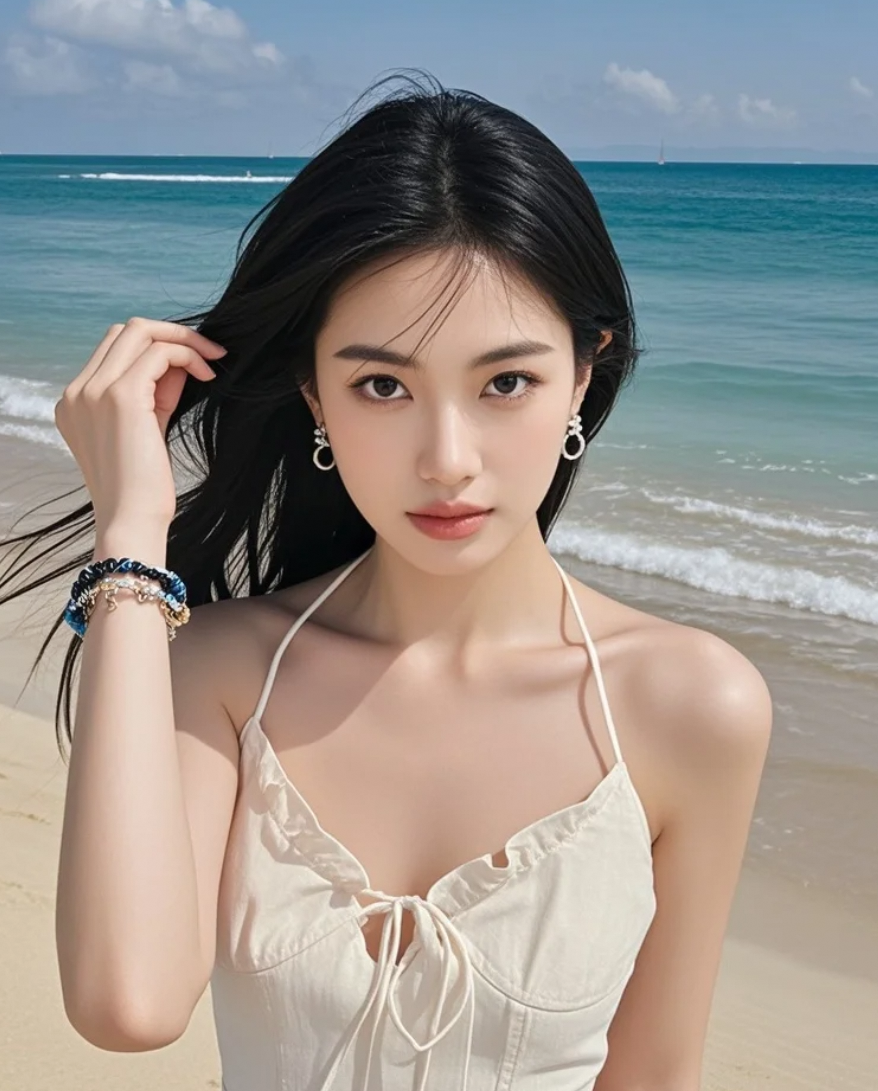 海的气息，融入她的呼吸