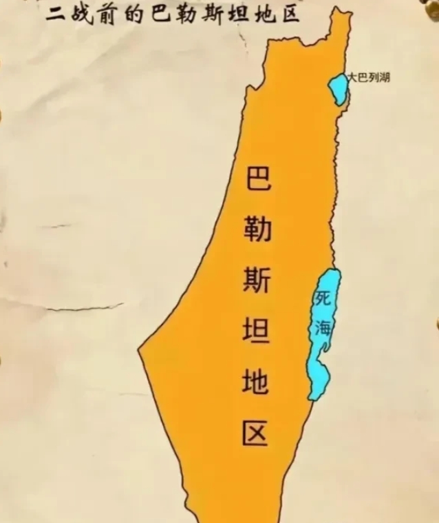 看看巴以冲突下的巴勒斯坦领土还剩多少？实力决定一切！