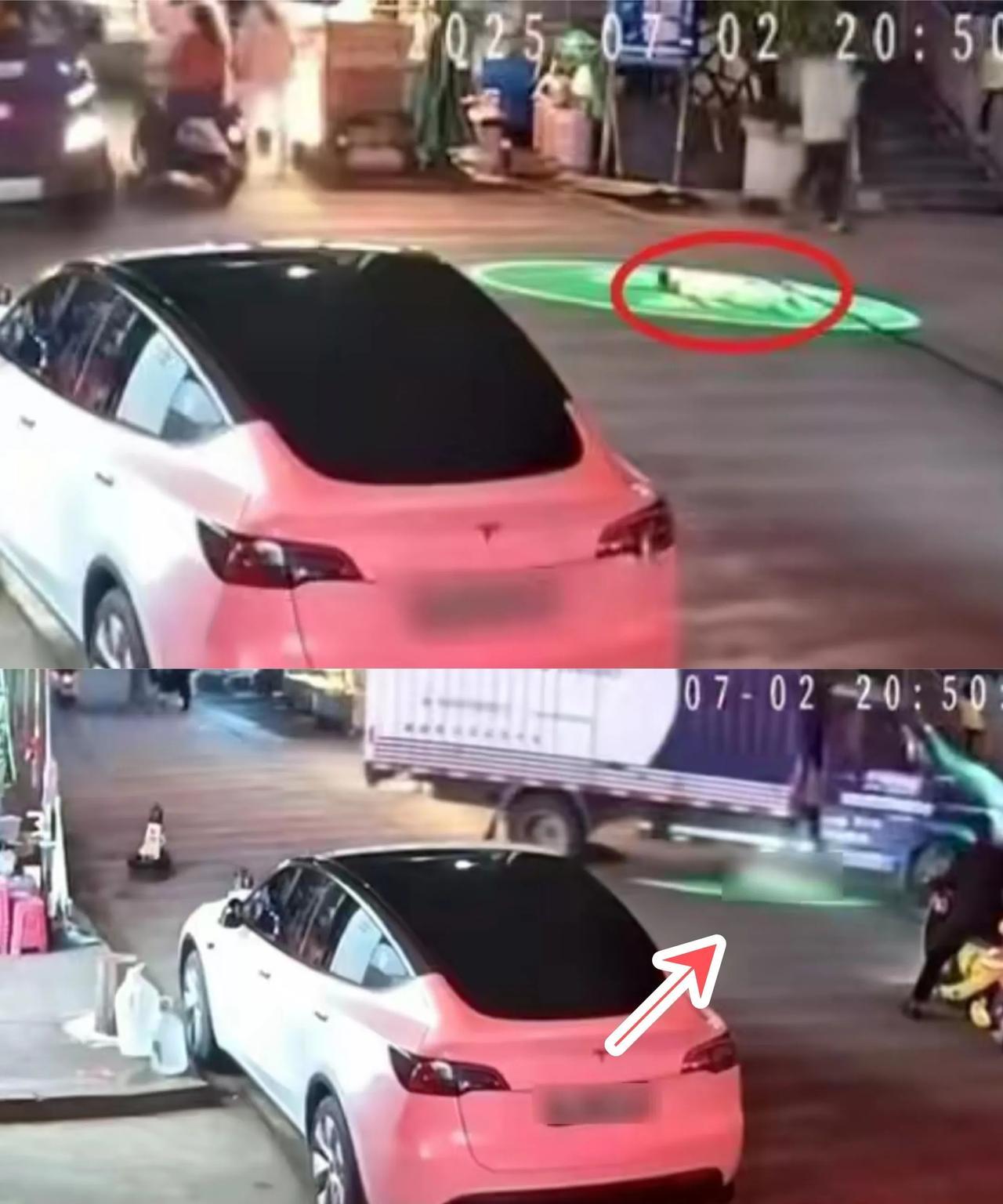 男童躺在马路上玩耍，遭货车碾压致死。司机发声：是在视线盲区，感到内疚又冤枉。这是