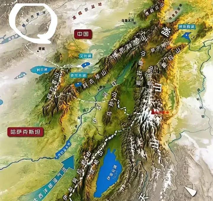 新疆的边境线划的太奇葩了，怎么河谷平地不要，反而遇到高山大岭就突出去。是荒山野岭