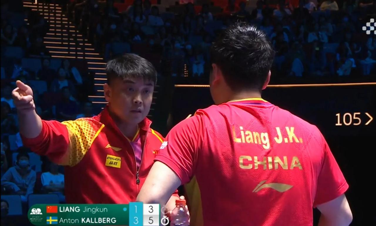 天塌了！大胖0-3不敌拉森福斯，国乒三人出局！
WTT 瑞典大满贯男单第二轮：梁