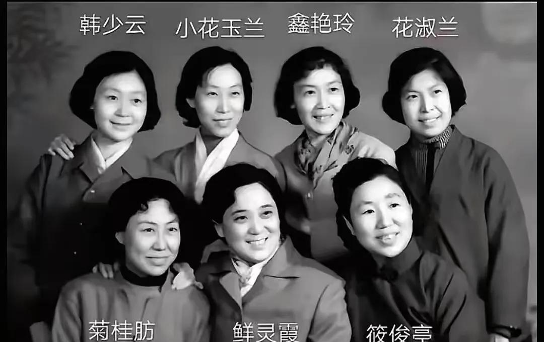 韩少云、小花玉兰、鑫艳玲、花淑兰、菊桂肪、鲜灵霞和筱俊亭，这几位可都是老戏骨。其