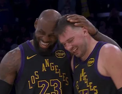 NBA常规赛，湖人以128-121战胜灰熊。赛后，卢卡-东契奇接受了采访。
谈到