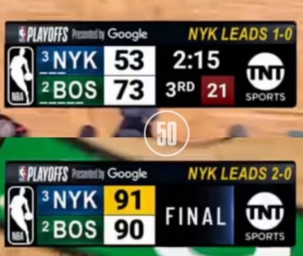 米切尔-罗宾逊别给NBA抹黑了

半决赛G2尼克斯91-90大逆转凯尔特人，第三