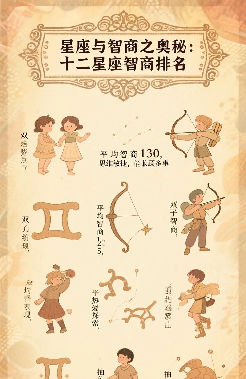 星座与智商的联系
智商的定义和测量
十二星座智商排名解析
接下来，让我们详细探讨
