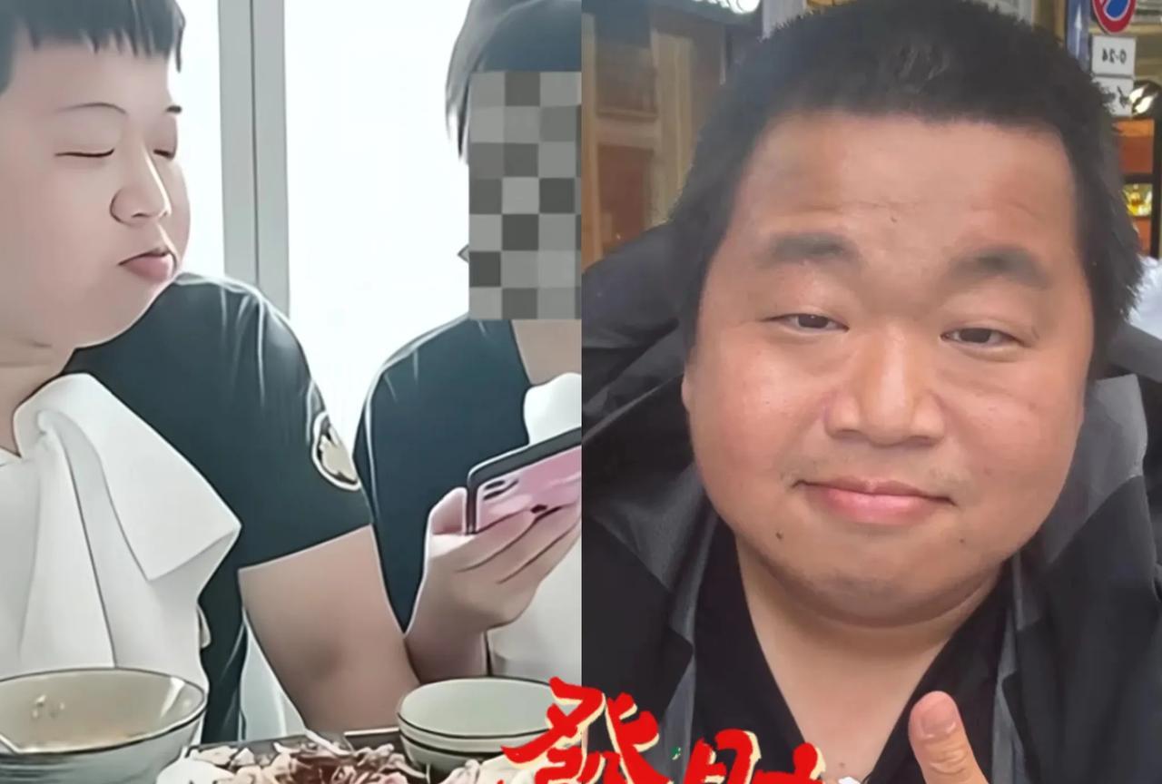 左边是蓝战非，右边也是蓝战非
左边25岁时，带女生吃饭，2880元账单还得支付宝