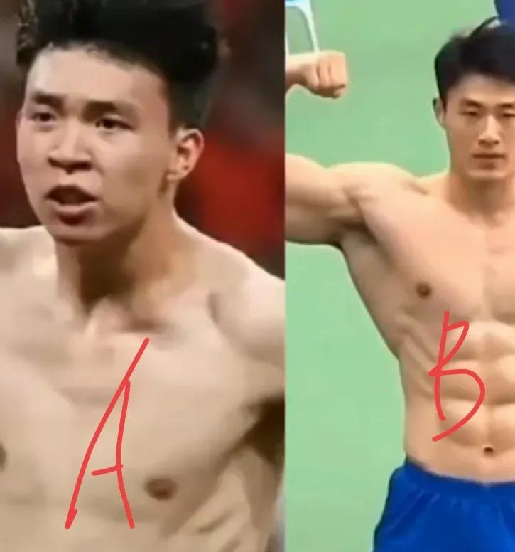 (a) A是国足球员，B是苏超球员
(b) A是苏超球员，B是国足球员