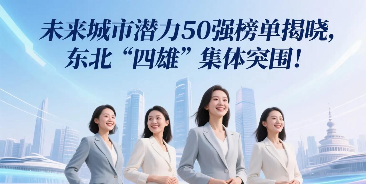 未来城市潜力50强榜单揭晓，东北“四雄”集体突围！
刚刚，有网友爆料一份榜单，国