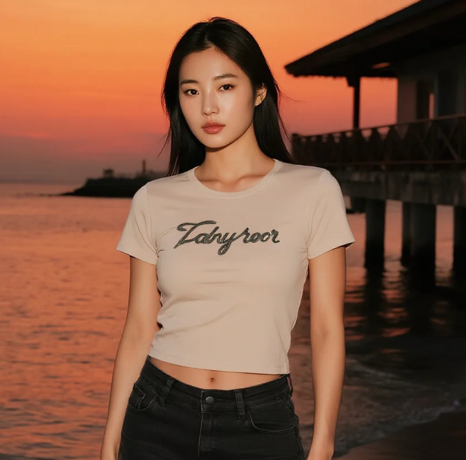 暮色中的她，是海边最动人的存在