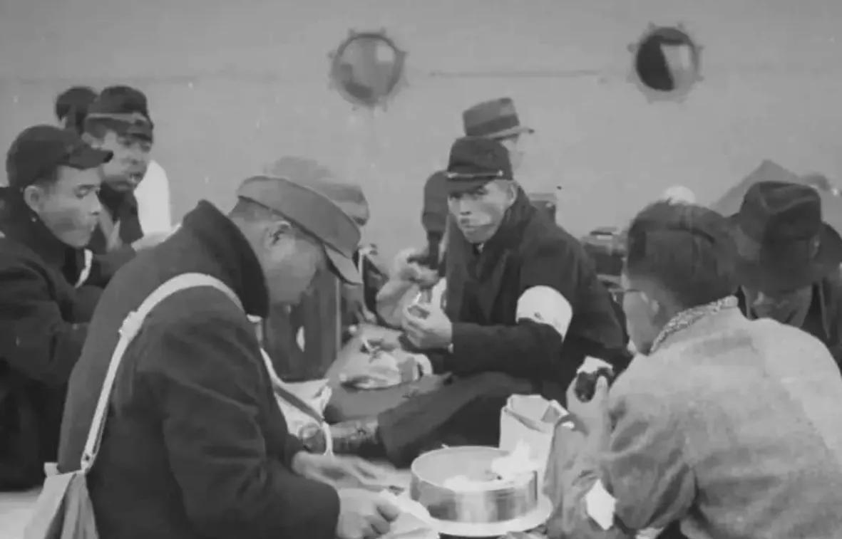 日本投降后，在东北滞留着大量医护人员，日本对这些人的政策是"现地定着"，翻译成中