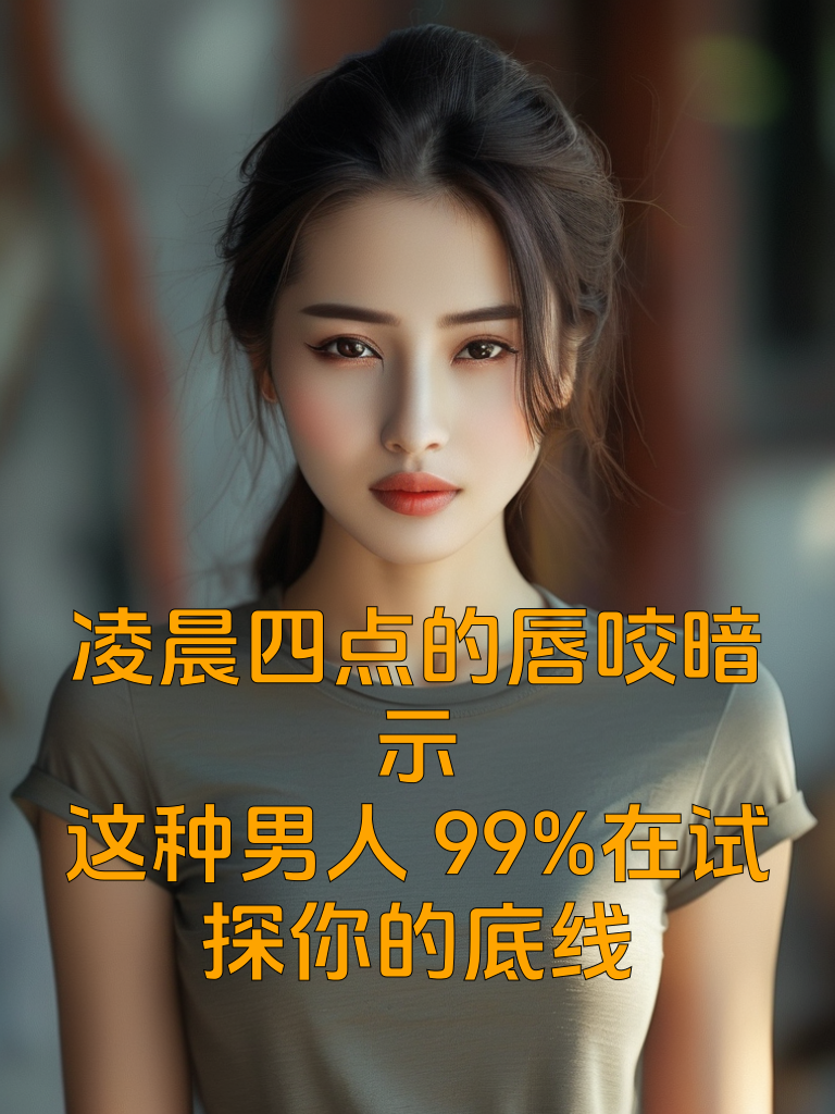 凌晨四点的唇咬暗示：这种男人99%在试探你的底线