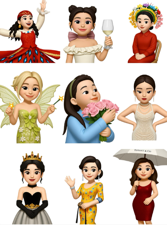你能猜出几个女明星出圈造型emoji？ ​​​
