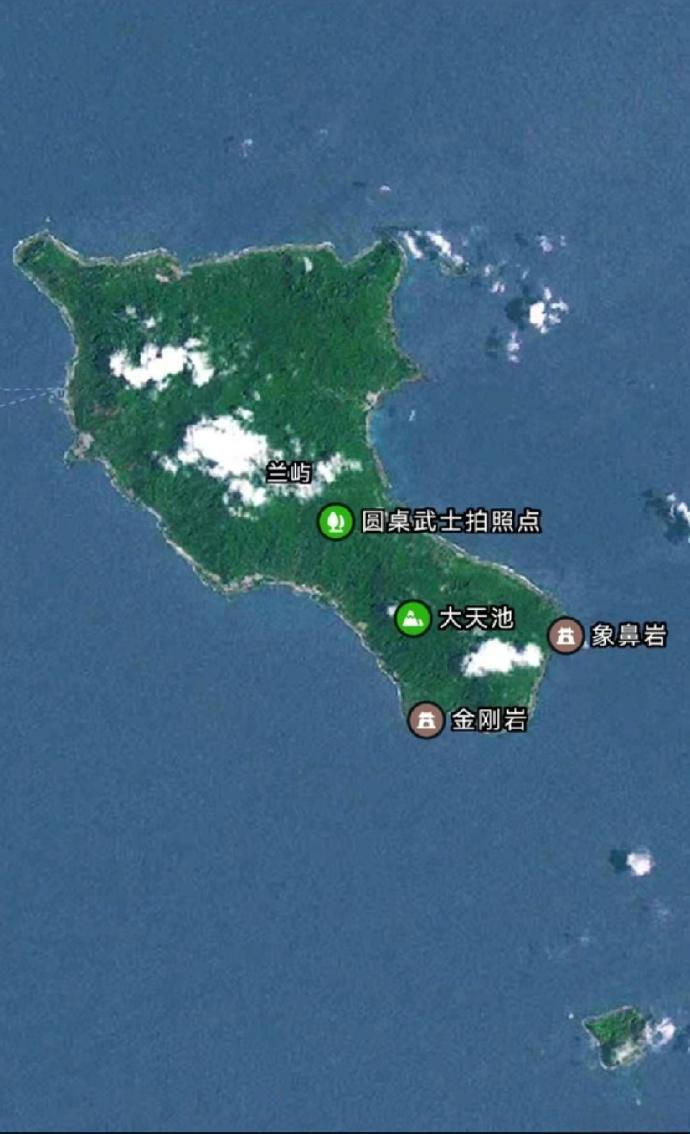 我国台湾岛东边太平洋上有一个大岛 —— 兰屿，面积约 45 平方公里，有钓鱼岛的