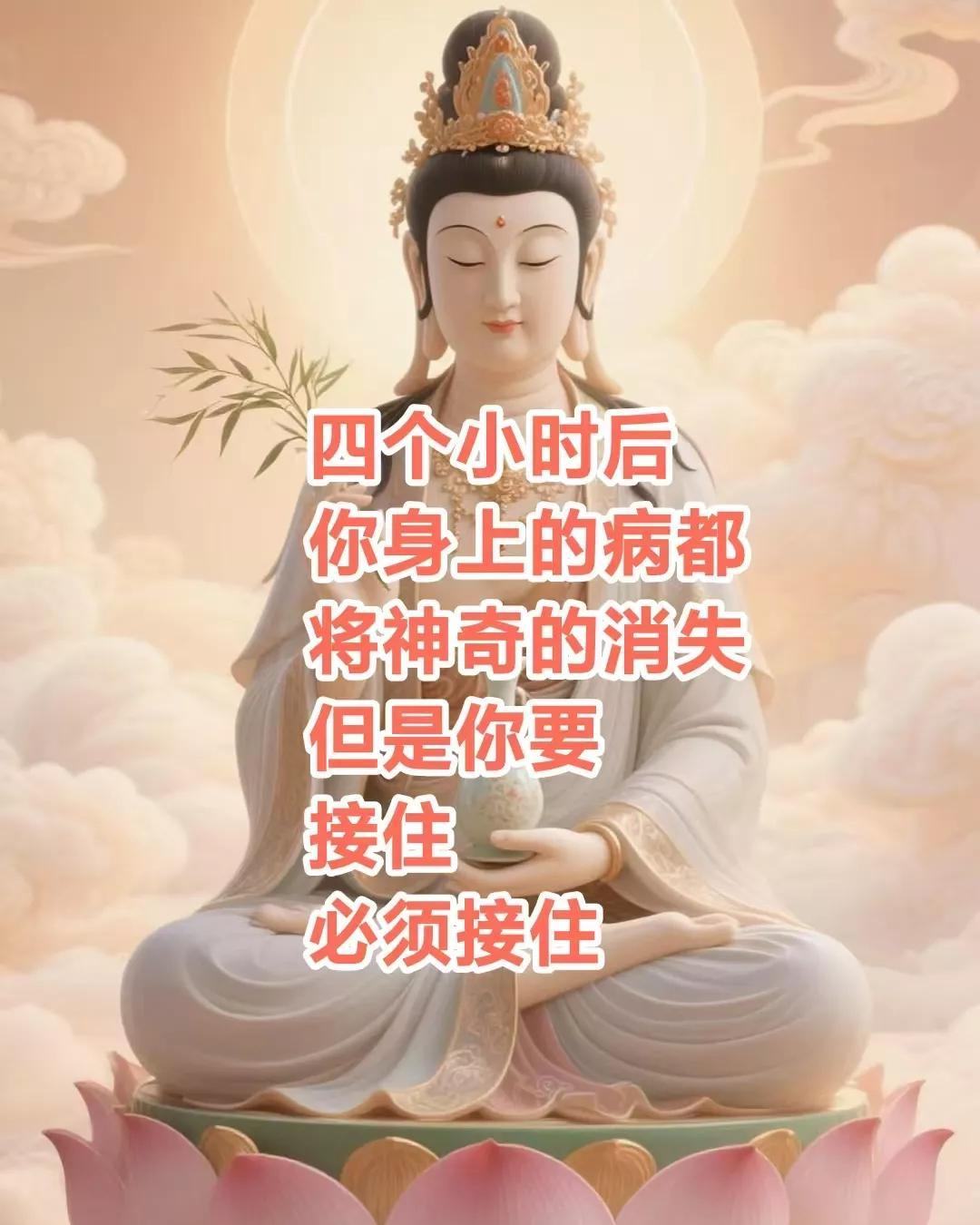 四个小时后，
你身上的病都
将神奇的消失
但是你要，
接住，
必须接住！