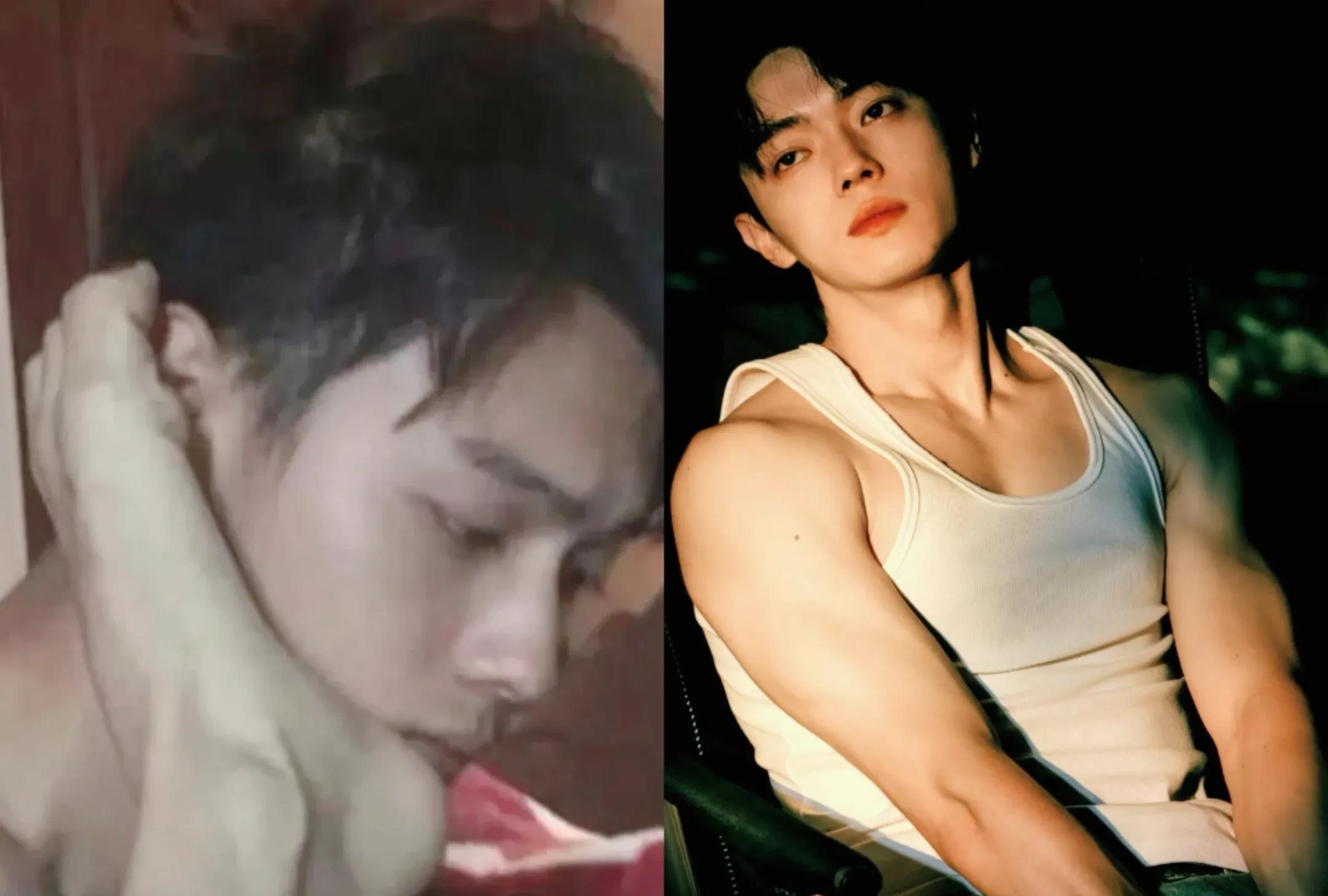 你敢相信，

光是同意这脚贴在脸上，

我敢断言，说明许凯私底下是一个性