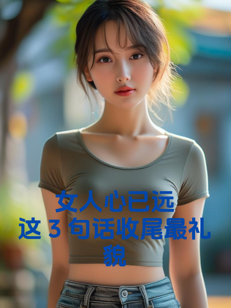  女人心已远，这3句话收尾最礼貌