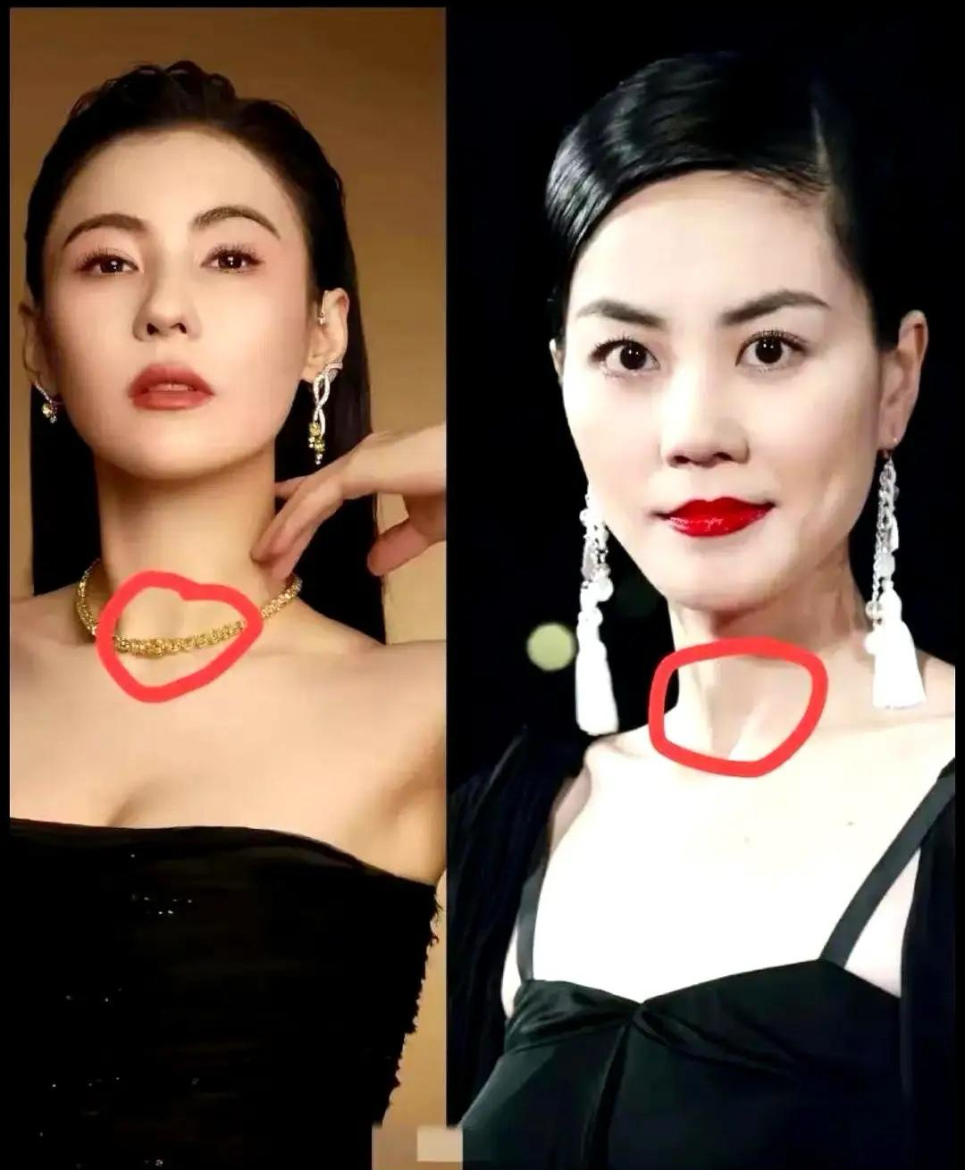 今天我拿两张照片去问家婆选儿媳，

一张是王菲，一张是张柏芝，

没想到家婆看了