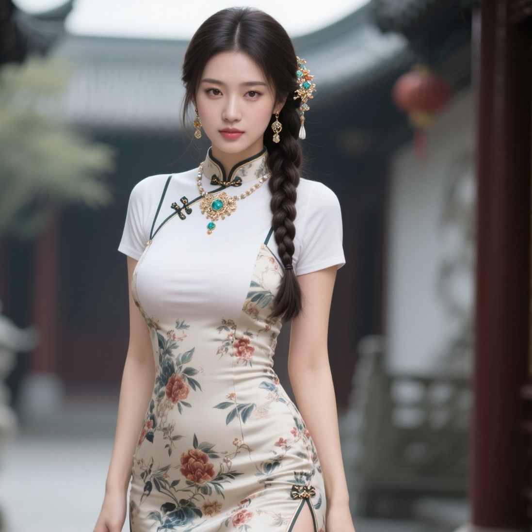 丰腴美人最风光，霓裳轻舞韵悠扬