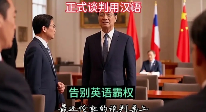 正式外交场合我们都是说汉语的！
刚刚刷到一个新闻，说是最近在伦敦一个正式外交谈判