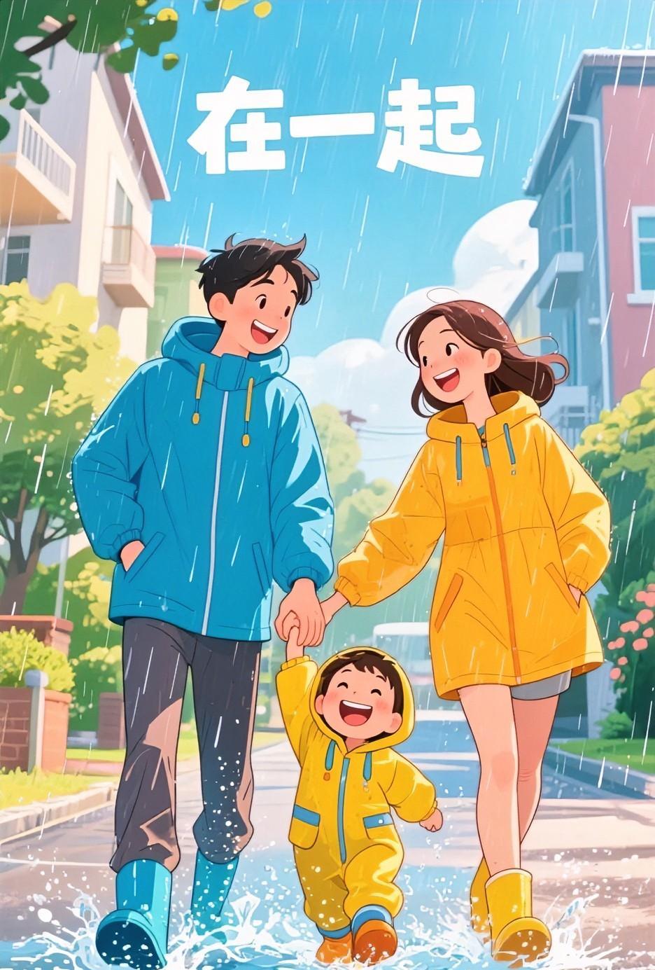 今天来台风了
狂风暴雨
小孩也疯狂了
今天一大早就下雨了，中途停了一会，便过来婆