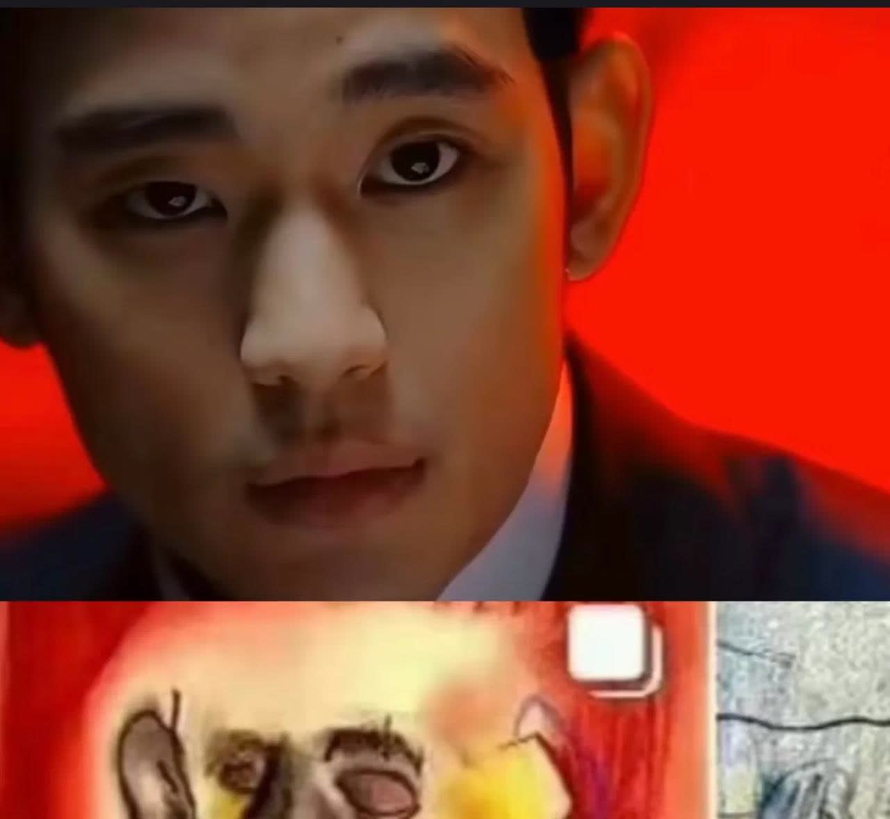 金秀贤，这张图画的是你吗，善良的外表装着一颗邪恶的心。
图一图二韩素希画的，韩