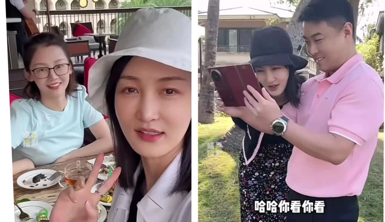 王皓陪老婆孩子在海南度假。王皓老婆还和郑凯老婆一起下午茶。果然谁家老公拍照都不行