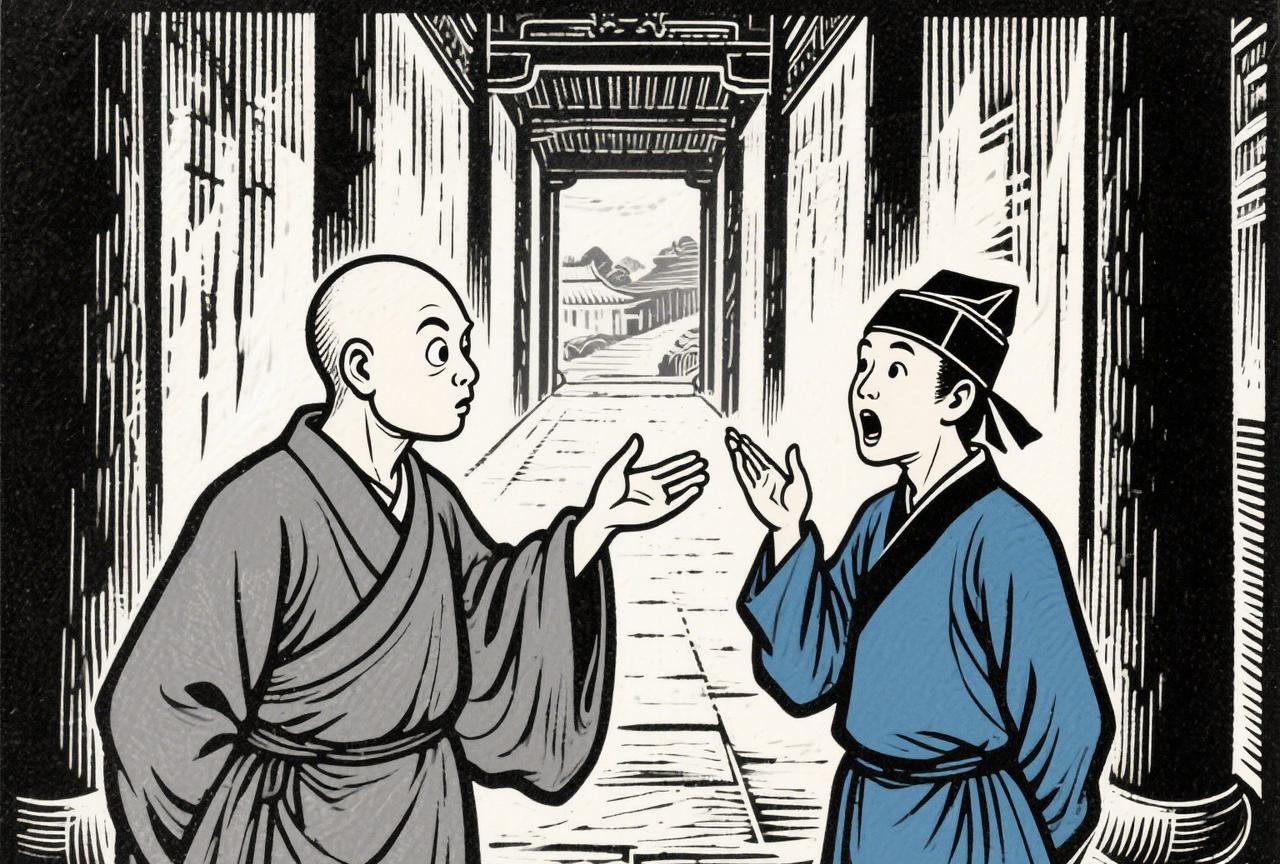一个禅师，他的口头禅是：莫过于此！
有事没事常唠叨这句；
有人问：大师啊，到底什