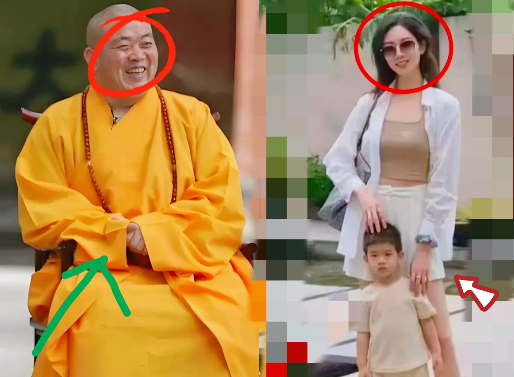 这下全国人民都知道了 释永信的妻子了

有人说他有漂亮苗条的妻子，帅气的儿子随他