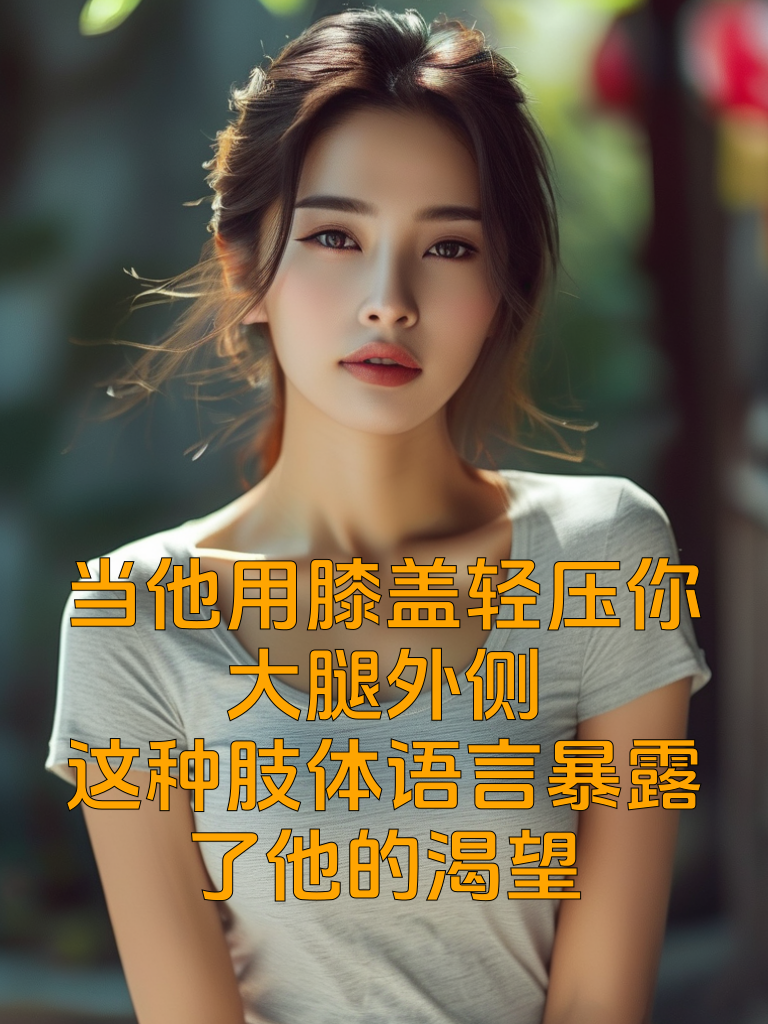 当他用膝盖轻压你大腿外侧：这种肢体语言暴露了他的渴望