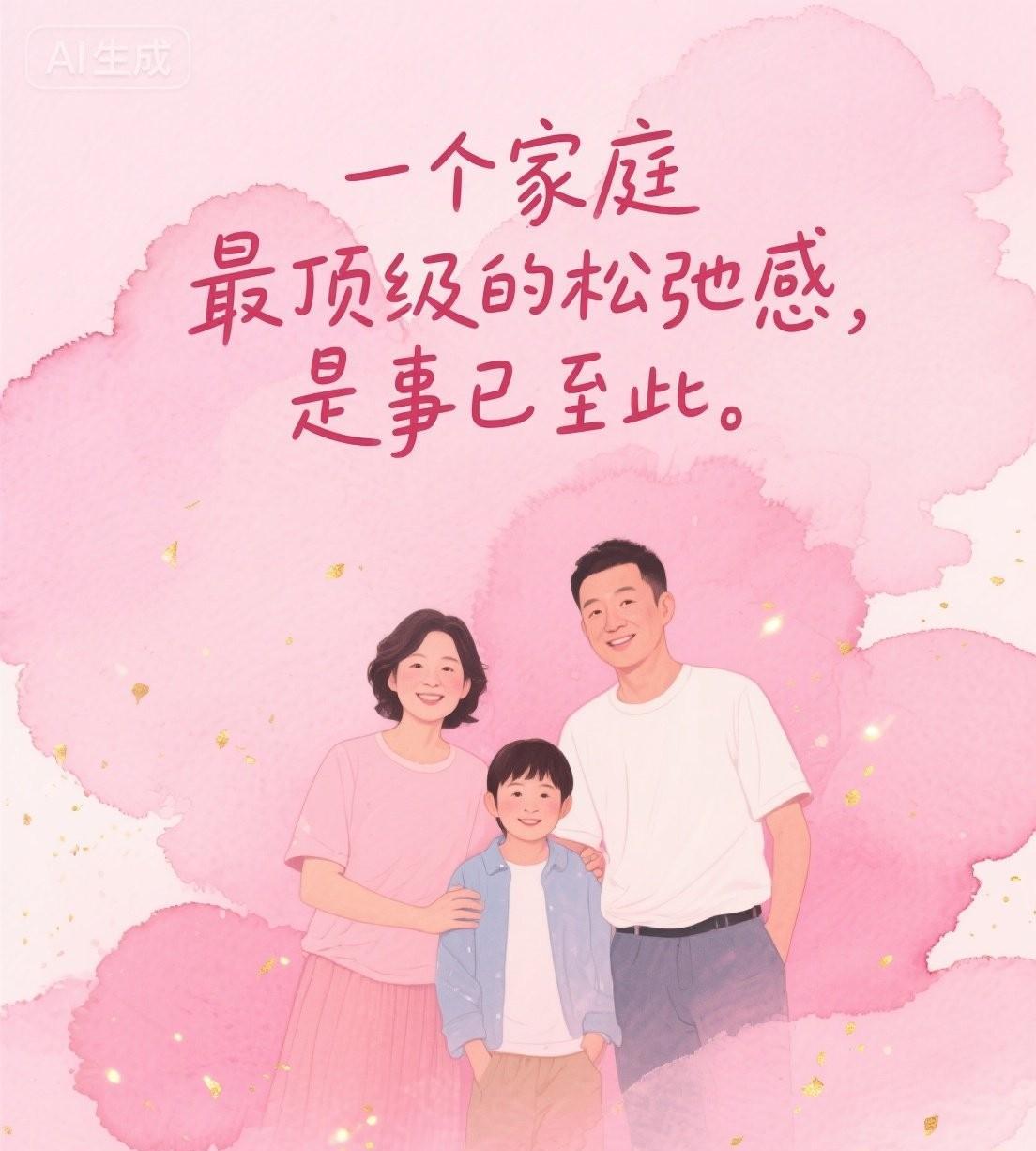 一个家庭最顶级的松弛感是，事已至此
一个家庭最顶级的滋养，并非物质的堆砌或严格的
