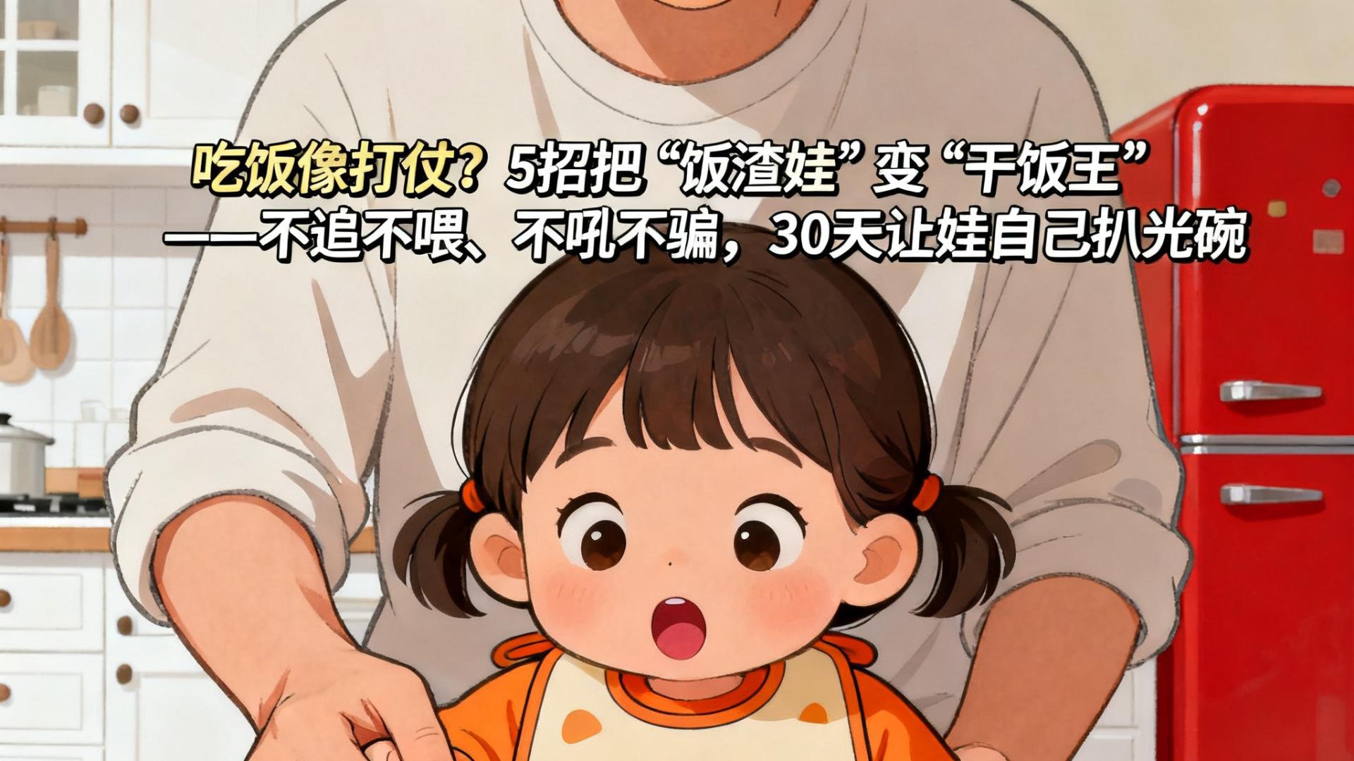 吃饭像打仗？5招把"饭渣娃"变"干饭王" ——不追不喂、不吼不骗，30天让娃自己扒光碗