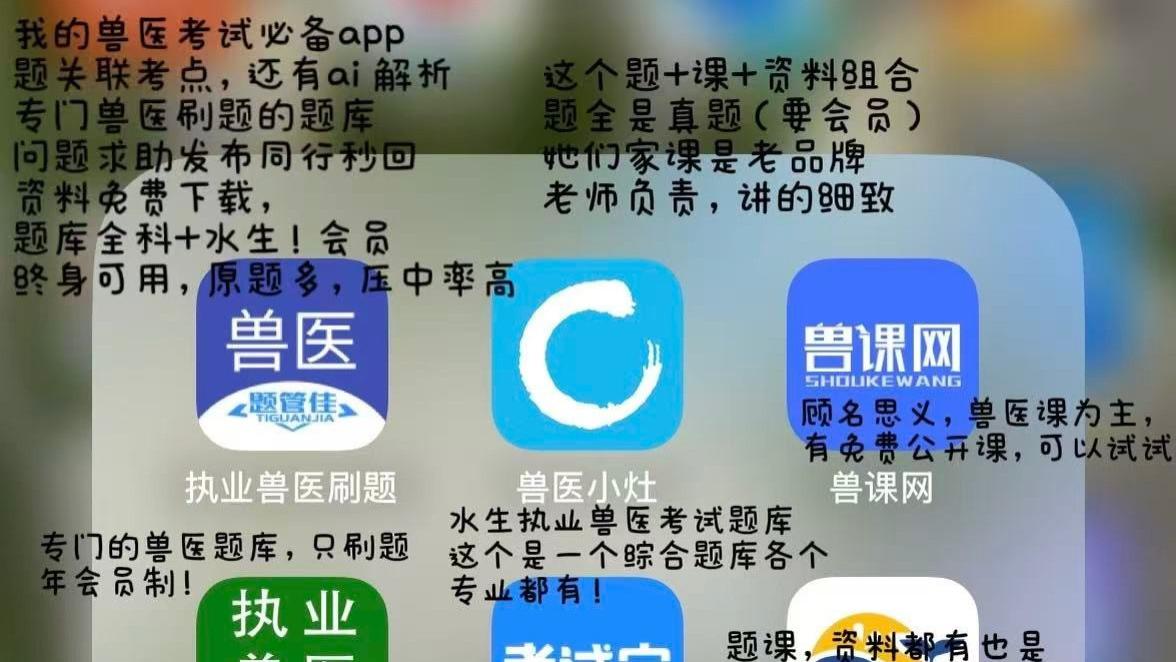 执业兽医考试软件哪个最好？去年282分通过，我的经验全在这了