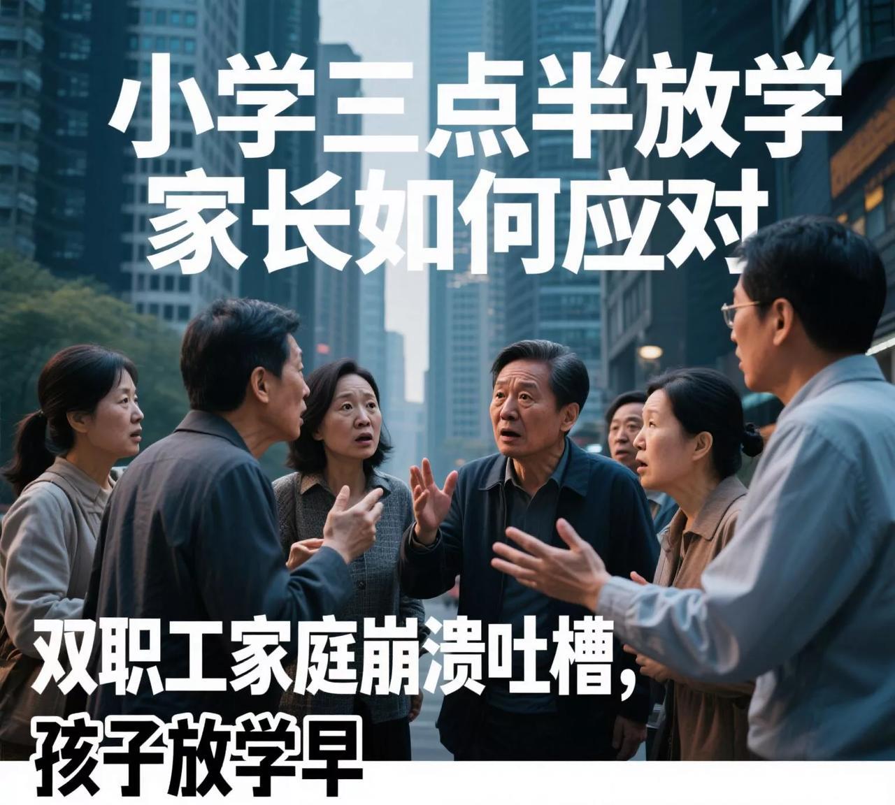 救命！“小学三点半放学家长如何应对”吵翻全网！双职工家庭崩溃吐槽，孩子放学早，老