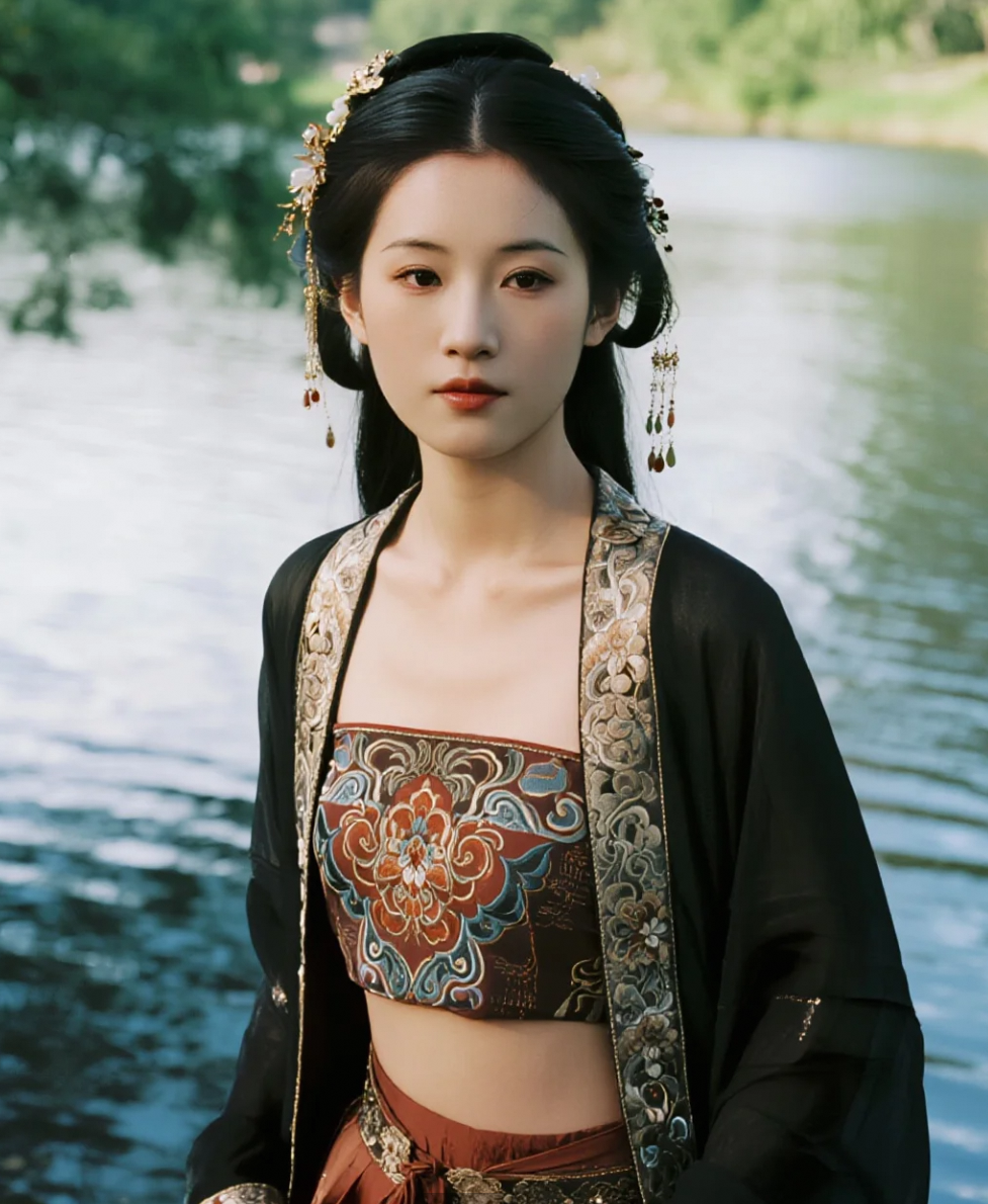 你说她的气质像不像画中走出的仙女？