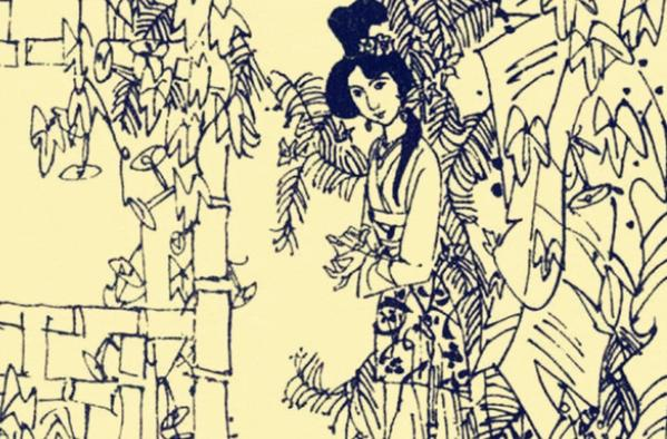 古时，一寡妇外出路过番薯地，就下田偷了几个。没想到，被番薯地的主人抓个正着，主人