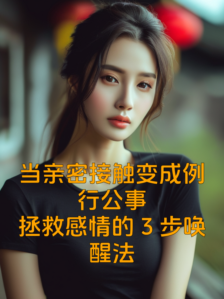 当亲密接触变成例行公事：拯救感情的3步唤醒法
