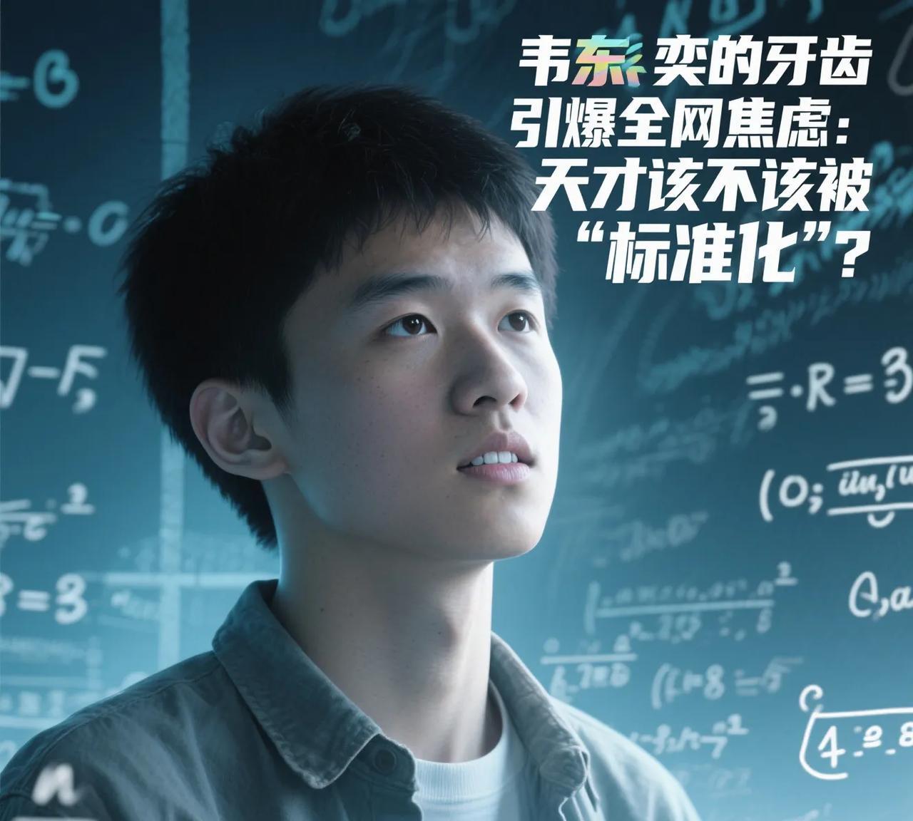 韦东奕的牙齿引爆全网焦虑：天才该不该被"标准化"？
【数学之神的牙齿保卫战】
6