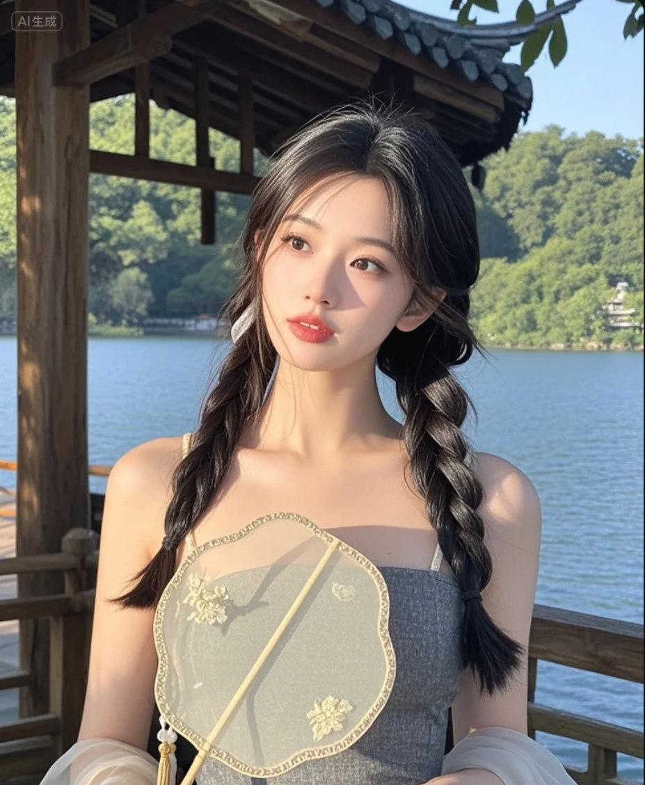 她的眼神，藏着半卷未写完的江湖
