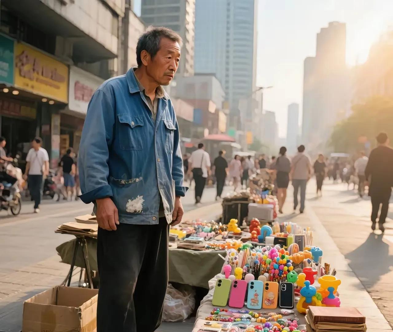 今年生意实难做，
地摊摆的皆是货。
无人问津少人过，
………请续尾句。
[心][