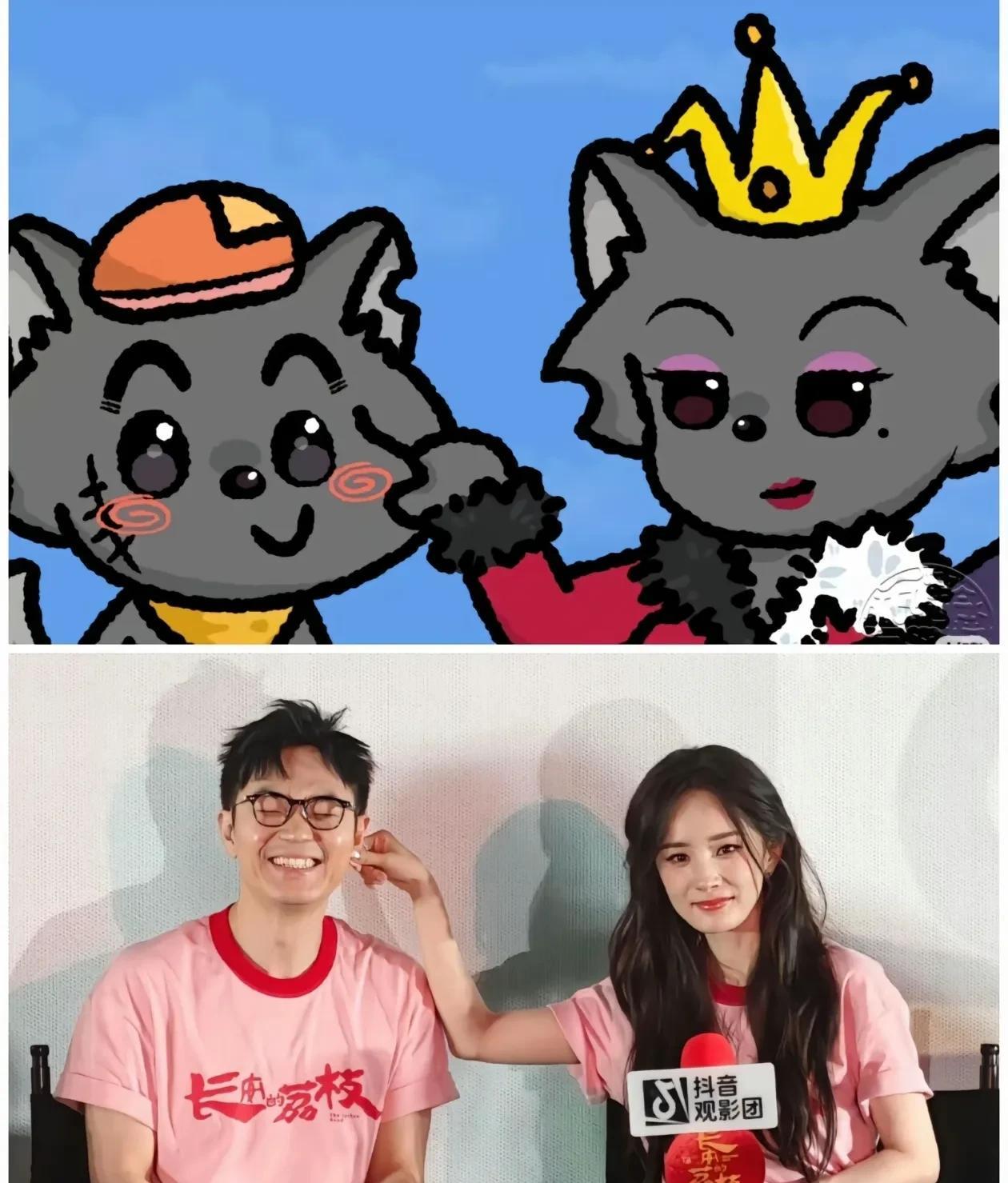 估计所有人都不会想到
杨幂有一天上热搜
竟然会是因为她跟大鹏在一起，非常的有CP