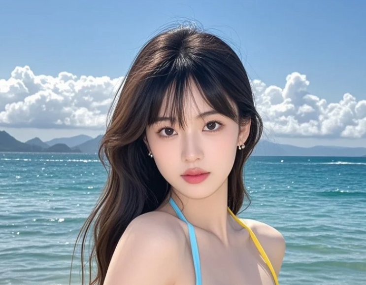 阳光下的她，曼妙的身姿如同梦幻的泡泡，纯真而美丽