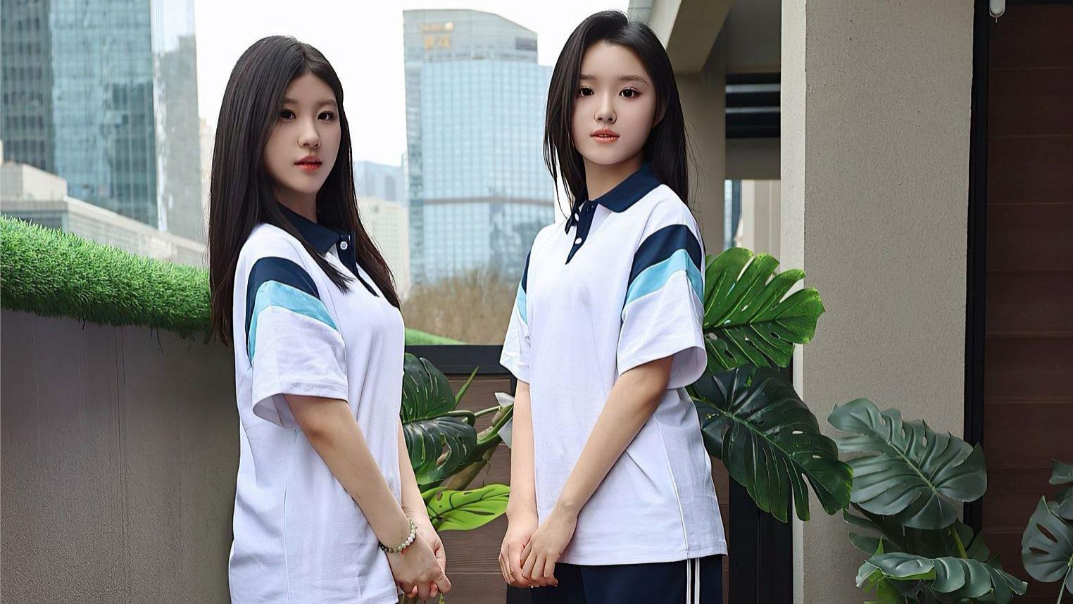 双生学生姐妹花，你喜欢哪个？