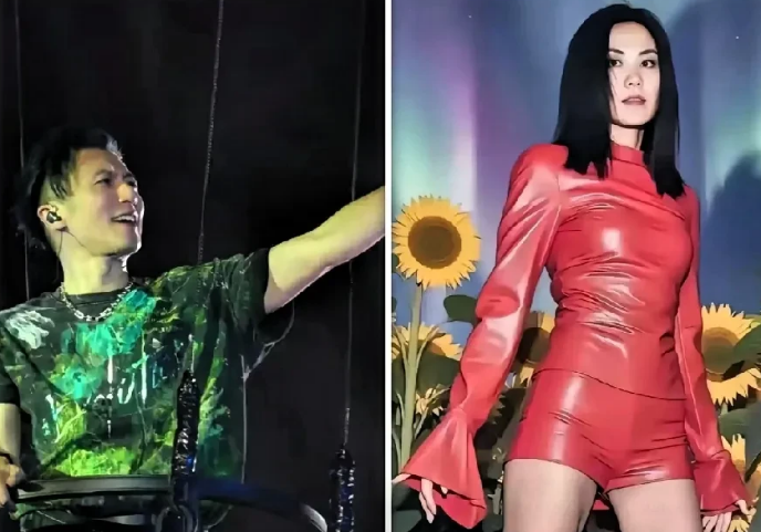 昨天晚上
王菲决得自己又赚了
王菲的男朋友谢霆锋，昨晚在北京演唱会的的一个小细节