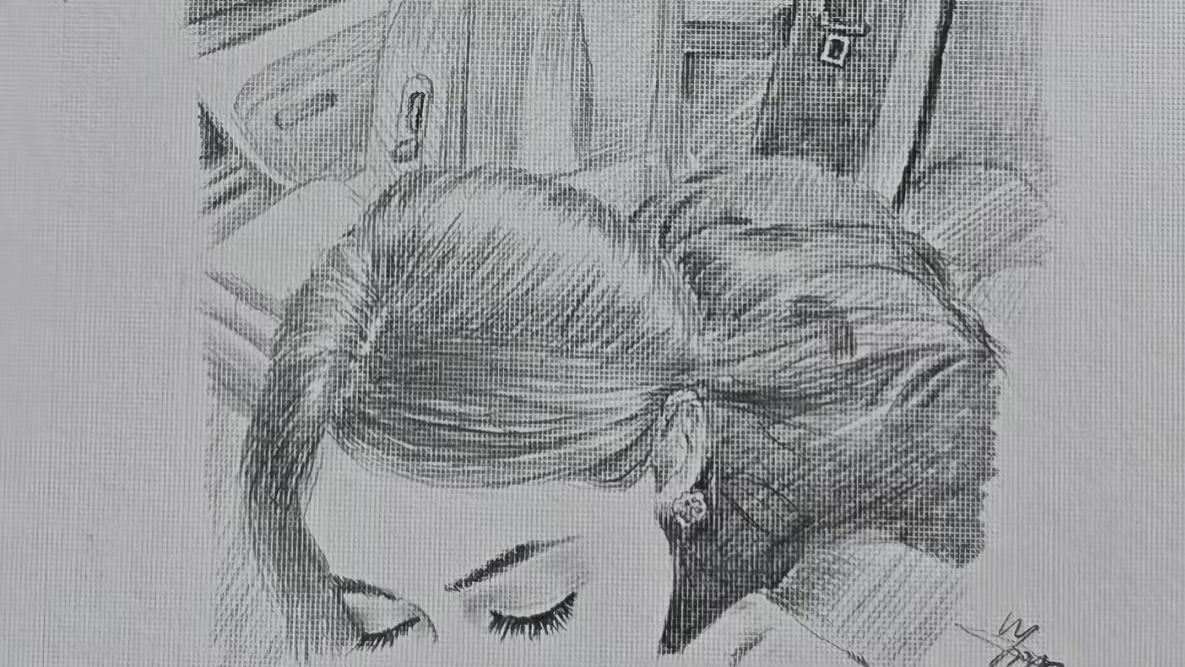 妻子在车里练健身