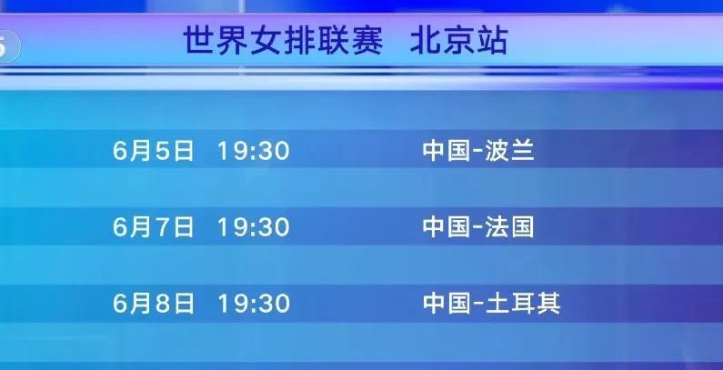 我真的佩服央视了，世界女排联赛北京站，中国女排新的阵容首战竟然不直播！中国女排主