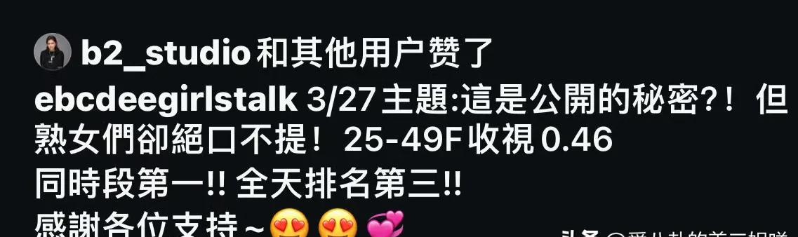 看到这样的战报
小s想不慌都很难啊！自以为离了自己不行的节目结果收视率不降反升！