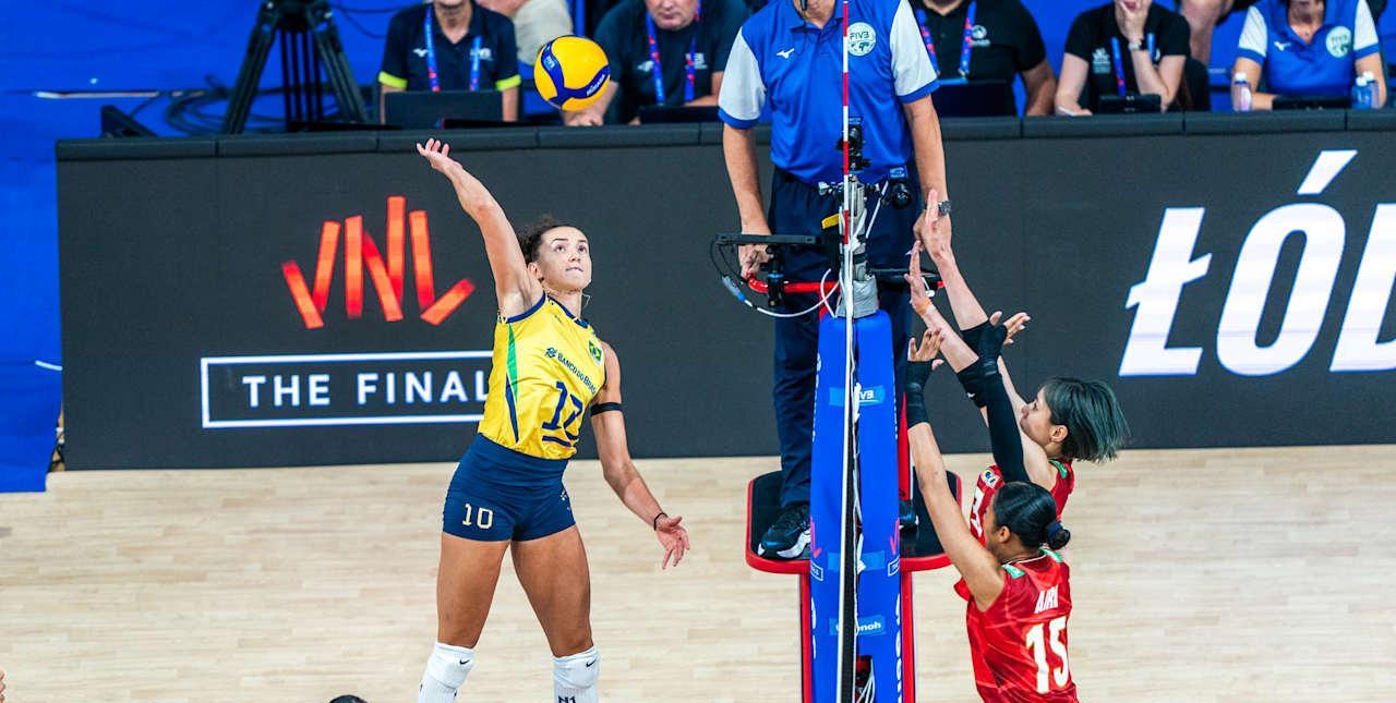 2025 世界女排联赛（VNL）半决赛：巴西复仇成功，五局大战中战胜日本
国际排