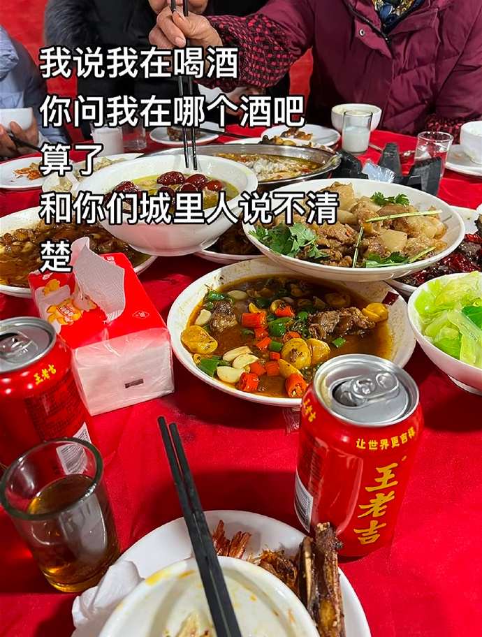 我说在喝酒,你非得问我在哪个酒店......
