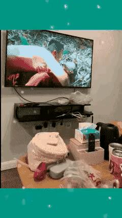能看出电视里放的是不是红高粱。经典片段呀。
这看电视刷里放点亲密的镜头，全国统一
