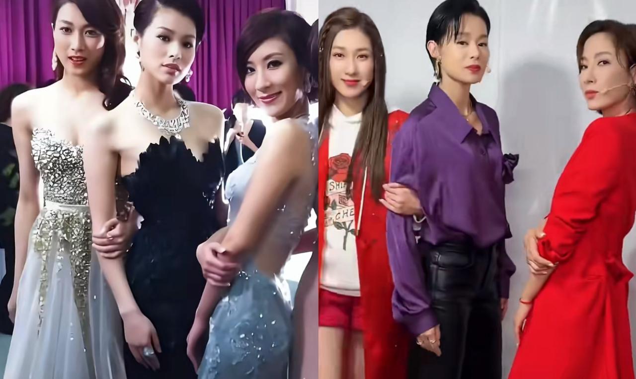 13年过去，胡杏儿46岁三个儿子，杨怡45岁一儿一女，钟嘉欣41岁一儿两女，三人